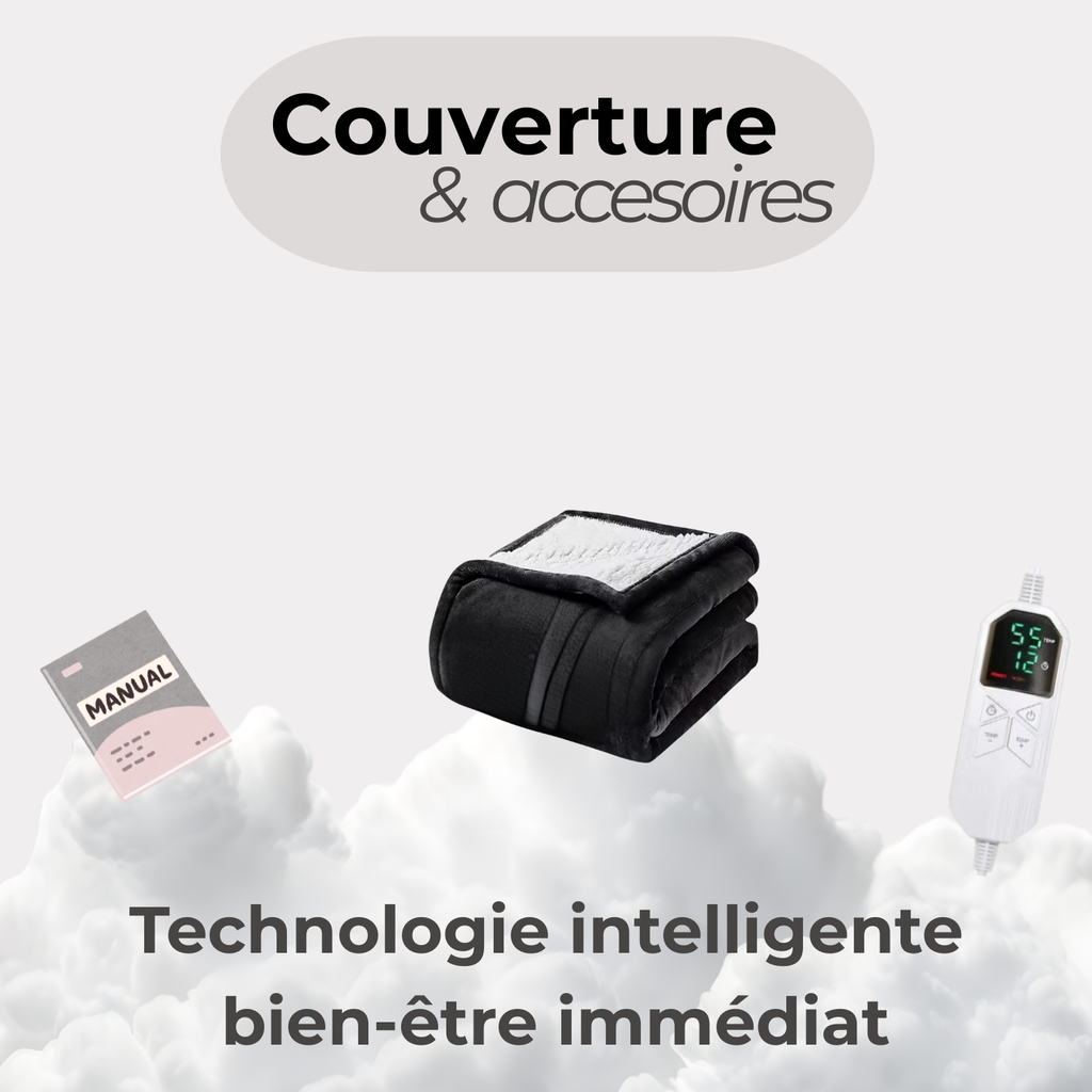 Couverture Chauffante Premium™ - Confort instantané & chaleur réglable